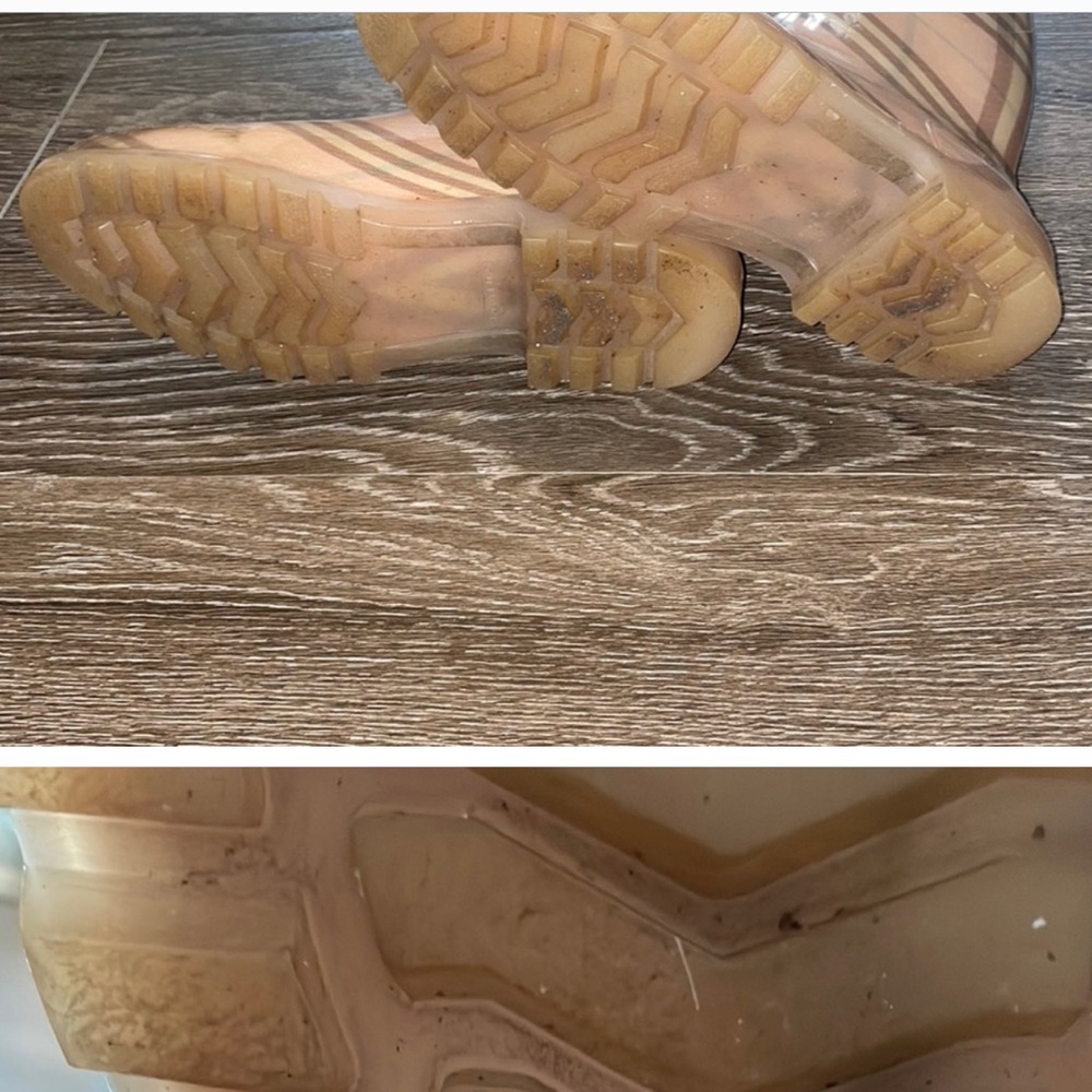 Pink Burberry Rain Boots - Picture 5 of 10